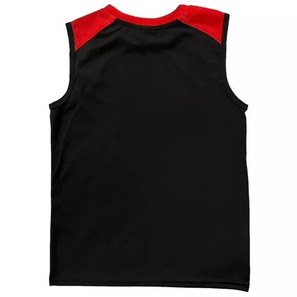 Puma Little Boy's Shorts &‎ T Shirt Set Size 5-6 Black/Red Breathable Quick Dry - Picture 3 of 9